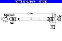 ATE 83784702543 Bremsschlauch