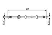 BOSCH 1987476415 Bremsschlauch