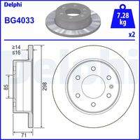 DELPHI BG4033 Bremsscheibe