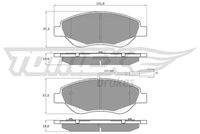 TOMEX Brakes TX1250 Bremsbelagsatz, Scheibenbremse