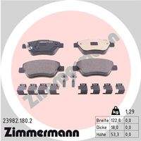 ZIMMERMANN 239821802 Bremsbelagsatz, Scheibenbremse