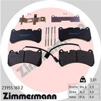 ZIMMERMANN 239551602 Bremsbelagsatz, Scheibenbremse