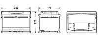 EXIDE EA612 Starterbatterie