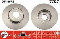 TRW DF4867S Bremsscheibe
