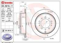 BREMBO 09D61811 Bremsscheibe