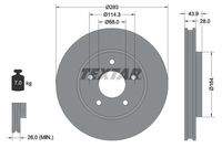 TEXTAR 92280103 Bremsscheibe