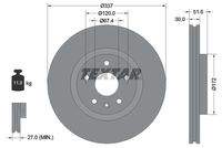 TEXTAR 92187103 Bremsscheibe