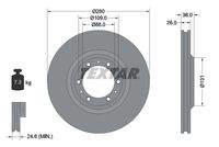 TEXTAR 92091400 Bremsscheibe