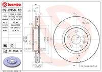 BREMBO 09B35811 Bremsscheibe