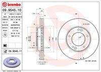 BREMBO 09954511 Bremsscheibe