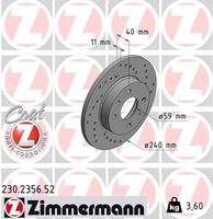 ZIMMERMANN 230235652 Bremsscheibe