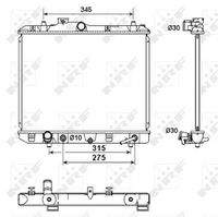 NRF 53158 Kühler, Motorkühlung