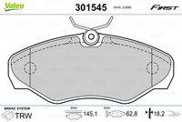 VALEO 301545 Bremsbelagsatz, Scheibenbremse