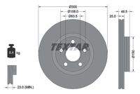 TEXTAR 92326003 Bremsscheibe