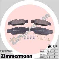 ZIMMERMANN 239081802 Bremsbelagsatz, Scheibenbremse