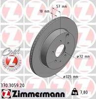 ZIMMERMANN 370305920 Bremsscheibe