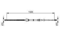 BOSCH 1987482266 Seilzug, Feststellbremse