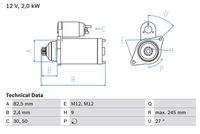 BOSCH 0986021220 Starter