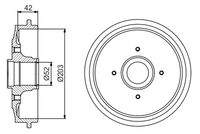 BOSCH 0986477201 Bremstrommel