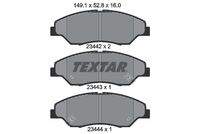TEXTAR 2344201 Bremsbelagsatz, Scheibenbremse