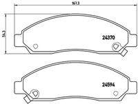 BREMBO P34005 Bremsbelagsatz, Scheibenbremse