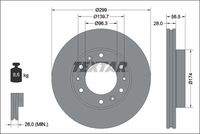 TEXTAR 92338103 Bremsscheibe