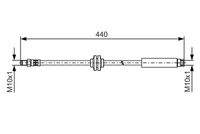 BOSCH 1987481484 Bremsschlauch