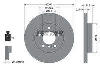 TEXTAR 92097205 Bremsscheibe