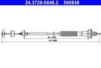 ATE 24372808482 Seilzug, Kupplungsbetätigung