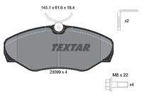 TEXTAR 2309902 Bremsbelagsatz, Scheibenbremse