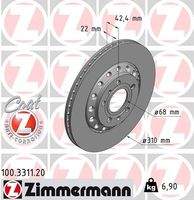 ZIMMERMANN 100331120 Bremsscheibe