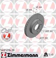 ZIMMERMANN 540531420 Bremsscheibe