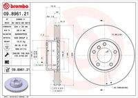 BREMBO 09896121 Bremsscheibe