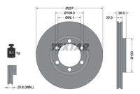 TEXTAR 92075800 Bremsscheibe