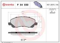 BREMBO P54030 Bremsbelagsatz, Scheibenbremse