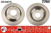 TRW DF4487S Bremsscheibe