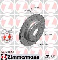 ZIMMERMANN 150128652 Bremsscheibe