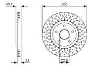 BOSCH 0986479V85 Bremsscheibe