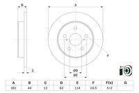 BOSCH 0986479E91 Bremsscheibe
