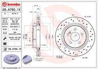 BREMBO 09A7601X Bremsscheibe