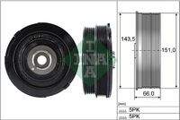 Schaeffler INA 544006910 Riemenscheibe, Kurbelwelle