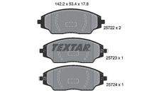 TEXTAR 2572201 Bremsbelagsatz, Scheibenbremse