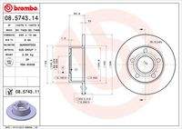 BREMBO 08574311 Bremsscheibe