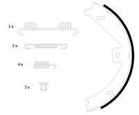 TEXTAR 91069100 Bremsbackensatz, Feststellbremse