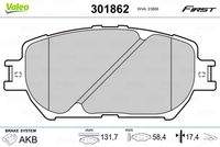 VALEO 301862 Bremsbelagsatz, Scheibenbremse