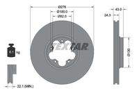 TEXTAR 92110003 Bremsscheibe