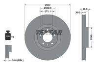 TEXTAR 92283403 Bremsscheibe