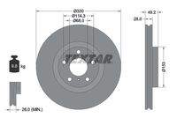TEXTAR 92162405 Bremsscheibe