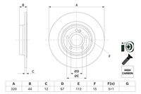 BOSCH 0986479F13 Bremsscheibe