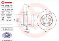 BREMBO 08577511 Bremsscheibe